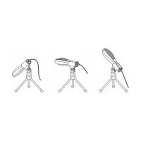 Delock USB Kondensator Mikrofon mit Tischständer - ideal für Gaming, Skypen und Gesang