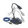 Delock Desktop USB Gaming Mikrofon mit Schwanenhals und Mute Button