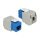 Keystone Modul RJ45 Buchse > LSA Cat.6 UTP blau