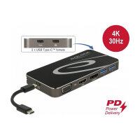USB Type-C™ 3.2 Dockingstation 4K HDMI + DP / 1080p VGA, USB Hub und PD 3.0