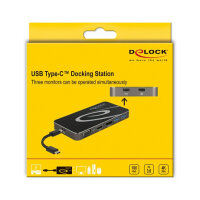 USB Type-C™ 3.2 Dockingstation 4K HDMI + DP / 1080p VGA, USB Hub und PD 3.0