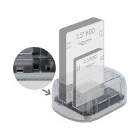 USB Type-C™ Dockingstation für 2 x SATA HDD / SSD transparent