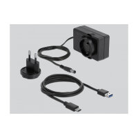 USB Type-C™ Dockingstation für 2 x SATA HDD / SSD transparent