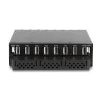 5.25? Wechselrahmen für 8 x M.2 NVMe SSD mit Slim SAS SFF-8654 Anschluss