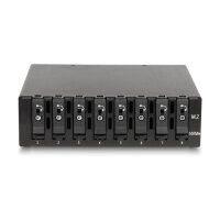 5.25? Wechselrahmen für 8 x M.2 NVMe SSD mit Slim SAS SFF-8654 Anschluss