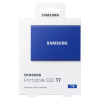 1TB Samsung Portable T7 USB 3.2 Gen2 Blue retail