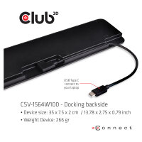 Club3D ChargingDock USB-C 3.2 ->7xUSB/DP/HDMI/LAN/Audio 100W