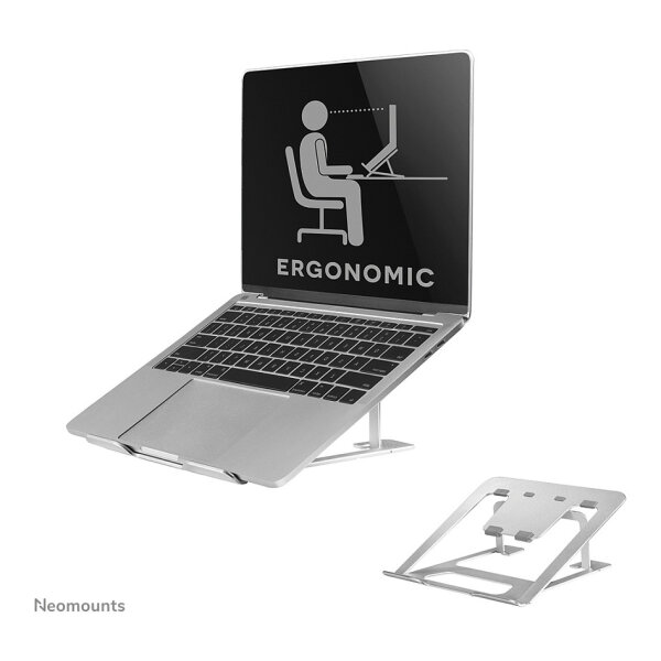 Laptop-Ständer. faltbar. 5KG NSLS085SILVER Neomounts