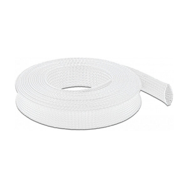 Geflechtschlauch dehnbar 5 m x 25 mm weiß