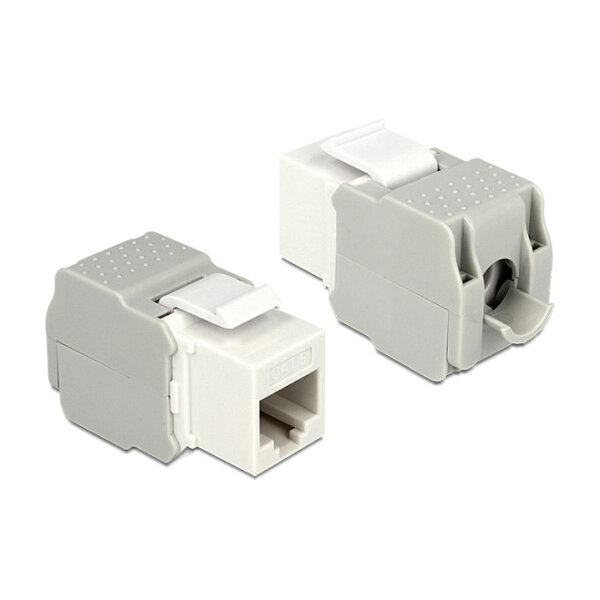 Keystone Modul RJ45 Buchse > LSA Cat.6 UTP weiß
