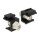 Keystone Modul F Buchse zu F Buchse schwarz