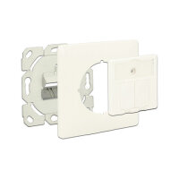 Keystone Anschlussdose 2 Port kompakt