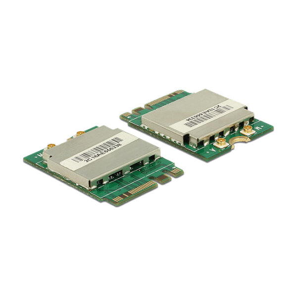 Modul M.2 Key A+E Stecker > WLAN 11ac/a/b/g/n + Bluetooth 4.0