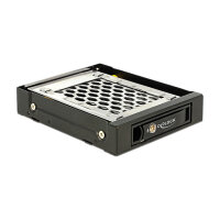 3.5? Wechselrahmen für 1 x 2.5? SATA / SAS HDD / SSD mit Vibrationsschutz