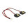 Kabel Power 2 Pin Buchse > 2 x SATA 15 Pin Buchse (5 V) Metall 20 cm