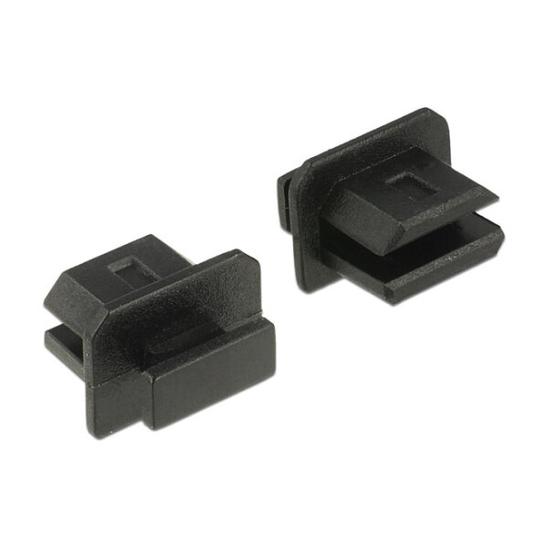 Staubschutz für mini DisplayPort Buchse mit Griff 10 Stück schwarz