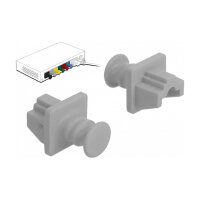 Staubschutz für RJ45 Buchse 10 Stück grau