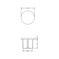 Staubschutz für F Stecker 10 Stück transparent