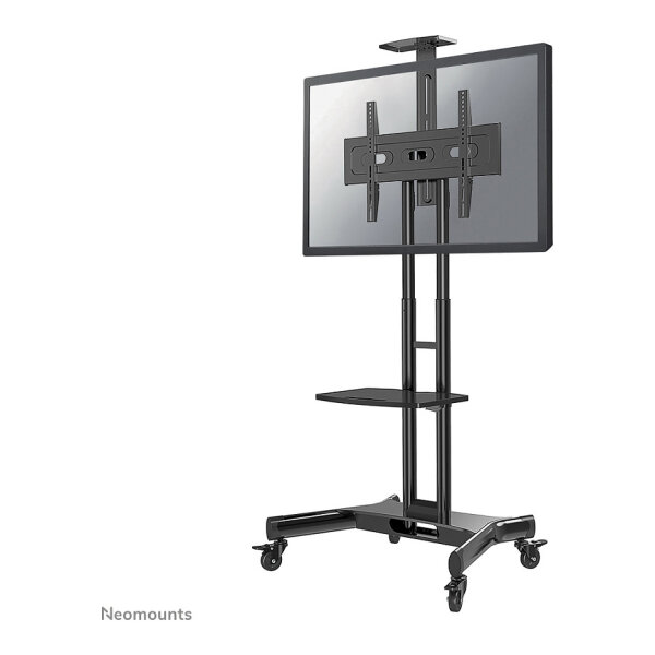 Neomounts NM-M1700BLACK mobiler Bodenständer für Flachbild-Fernseher bis 75" (191 cm).