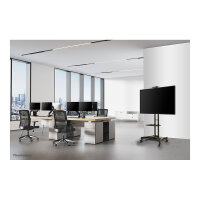 Neomounts NM-M1700BLACK mobiler Bodenständer für Flachbild-Fernseher bis 75" (191 cm).