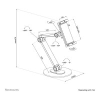 Universal Tablet-Ständer für 4.7-12.9" - Tablets 1KG DS15-550WH1 Neomounts