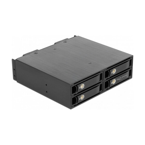 5.25? Wechselrahmen für 4 x 2.5? U.2 NVMe SSD mit abschließbaren Trays