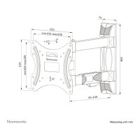 Neomounts WL40-550BL12 Wandhalterung für Bildschirme bis 32-55" / 3KG