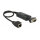 Konverter Ethernet LAN RJ45 10/100 Mbps Buchse zu seriell RS-232 DB9 Stecker mit Muttern