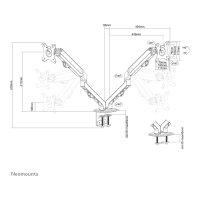Neomounts FPMA-D650DBLACK Tischhalterung - für 27" - Schwarz