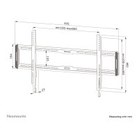 Neomounts WL30-550BL18 Wandhalterung für 43-86" Bildschirme 70KG