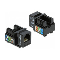Keystone Modul RJ12 Buchse > LSA Cat.3 UTP schwarz