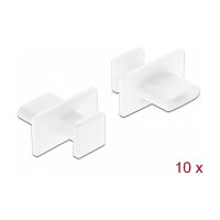 Staubschutz für USB Type-C™ Buchse mit großem Griff 10 Stück weiß