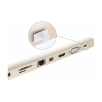 Staubschutz für USB Type-C™ Buchse mit großem Griff 10 Stück weiß