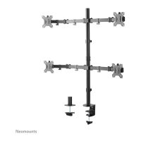 Neomounts FPMA-D550D4BLACK bewegliche Tischhalterung für 4 Bildschirme 13"-32" - Schwarz