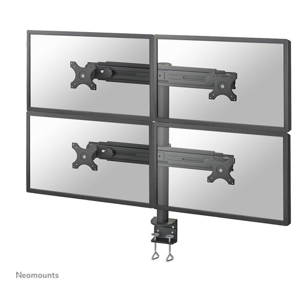 Tischhalterung für vier Flachbildschirme bis 30" (76 cm) 8KG FPMA-D700D4 Neomounts
