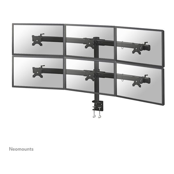 Neomounts Tischhalterung für sechs Flachbildschirme bis 27" (69 cm) 8KG FPMA-D700D6