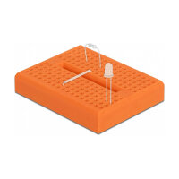 Experimentier-Mini Steckbrett 170 Kontakte orange