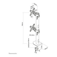 Neomounts FPMA-D960DVBLACKPLUS Tischhalterung für Breitbildschirme und curved Bildschirme bis 49" (124 cm) - Schwarz