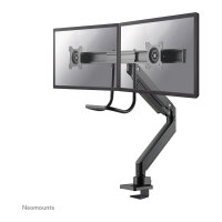 Neomounts Tischhalterung mit Tischhalterungsgriff für zwei Flachbildschirme bis 32" (81 cm) 8KG NM-D775DXBLACK Neomounts