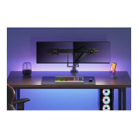 Neomounts Tischhalterung mit Tischhalterungsgriff für zwei Flachbildschirme bis 32" (81 cm) 8KG NM-D775DXBLACK Neomounts