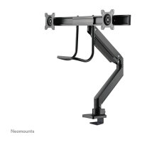 Neomounts Tischhalterung mit Tischhalterungsgriff für zwei Flachbildschirme bis 32" (81 cm) 8KG NM-D775DXBLACK Neomounts