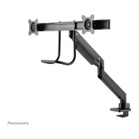 Neomounts Tischhalterung mit Tischhalterungsgriff für zwei Flachbildschirme bis 32" (81 cm) 8KG NM-D775DXBLACK Neomounts