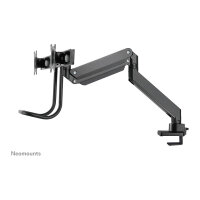 Neomounts Tischhalterung mit Tischhalterungsgriff für zwei Flachbildschirme bis 32" (81 cm) 8KG NM-D775DXBLACK Neomounts