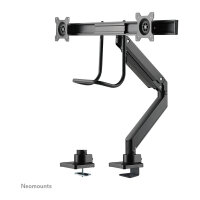 Neomounts Tischhalterung mit Tischhalterungsgriff für zwei Flachbildschirme bis 32" (81 cm) 8KG NM-D775DXBLACK Neomounts