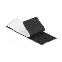 Klettband selbstklebend mit Haft- und Flauschband L 5 m x B 50 mm schwarz