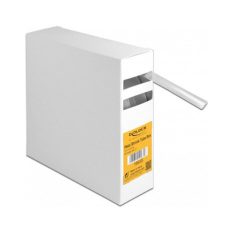 Schrumpfschlauch Box, Schrumpfungsrate 2:1, 10 m x 9,5 mm transparent