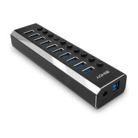 LINDY 10 Port USB 3.0 Hub mit Ein-/Ausschaltern