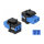 Keystone Modul LC Duplex Buchse zu LC Duplex Buchse blau / schwarz