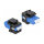 Keystone Modul LC Duplex Buchse zu LC Duplex Buchse blau / schwarz