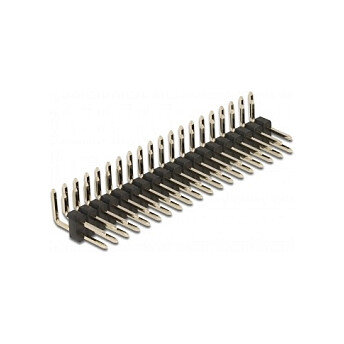Stiftleiste 20 Pin, Rastermaß 2,54 mm, 2-reihig, gewinkelt, 5 Stück